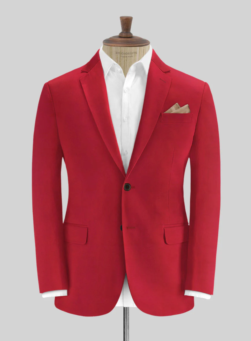 Italian Red Cotton Jacket