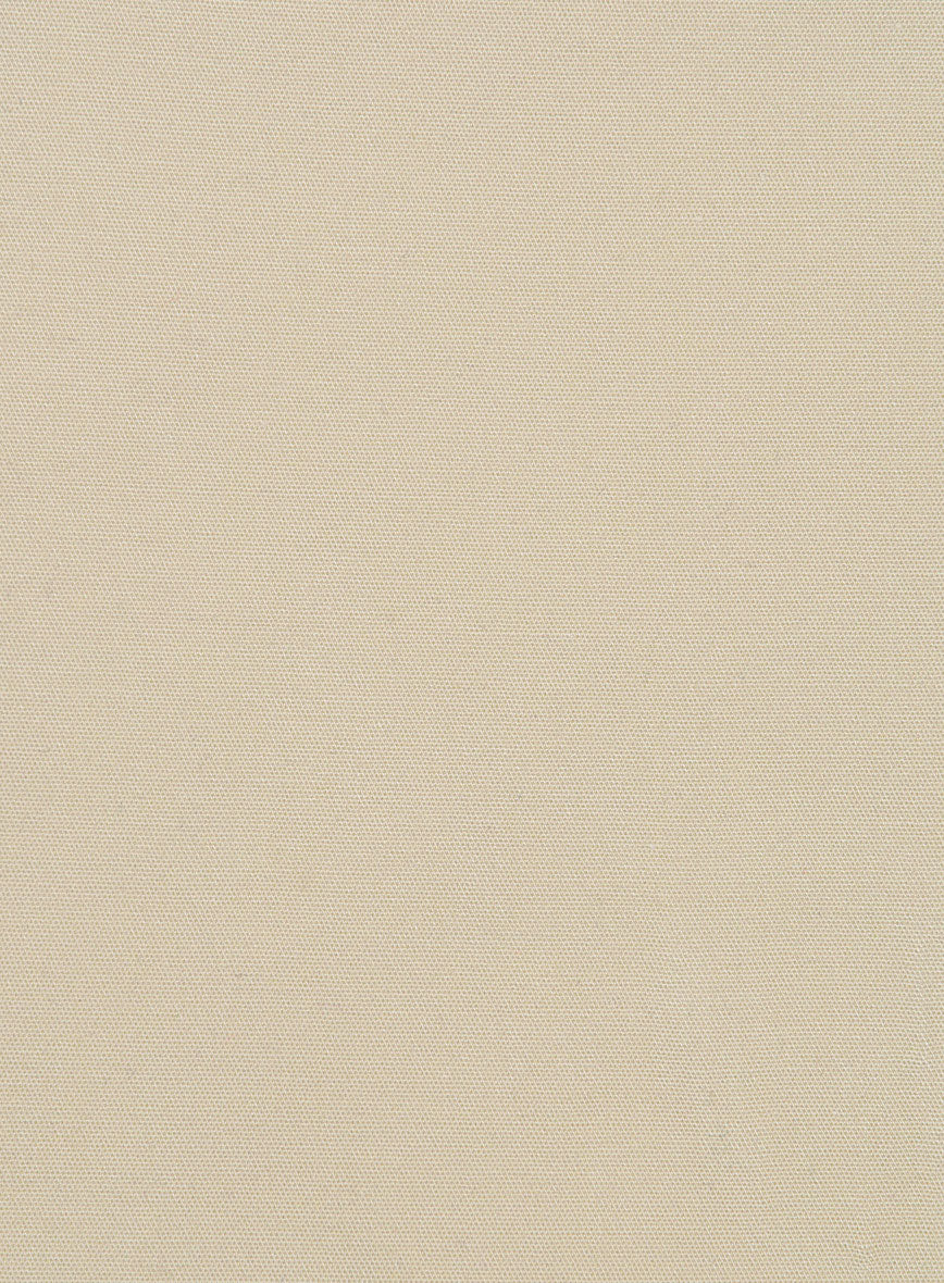 Italian Sand Beige Cotton Stretch Suit - Image 6