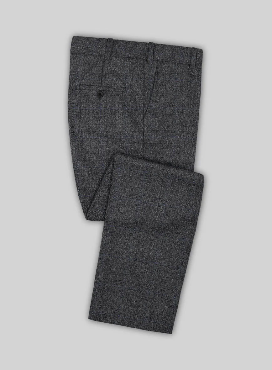 Italian Sift Gray Glen Flannel Suit - Image 5