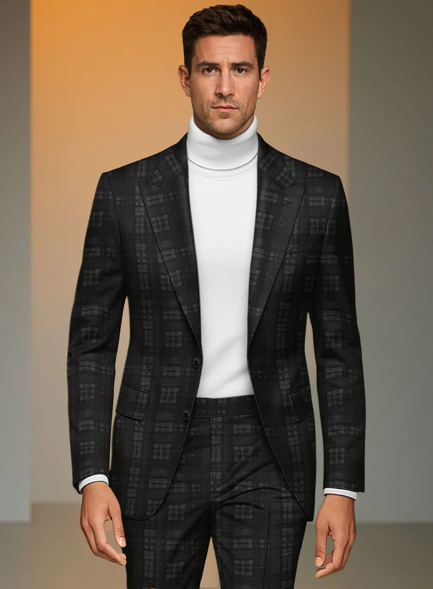 Italian Silk Black Static Jacket - Image 2