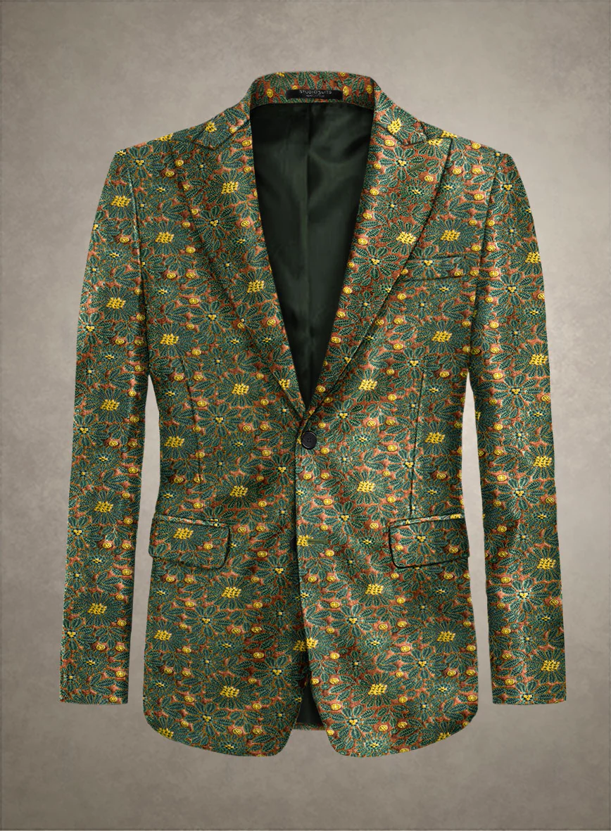 Italian Silk Bruciato Jacket