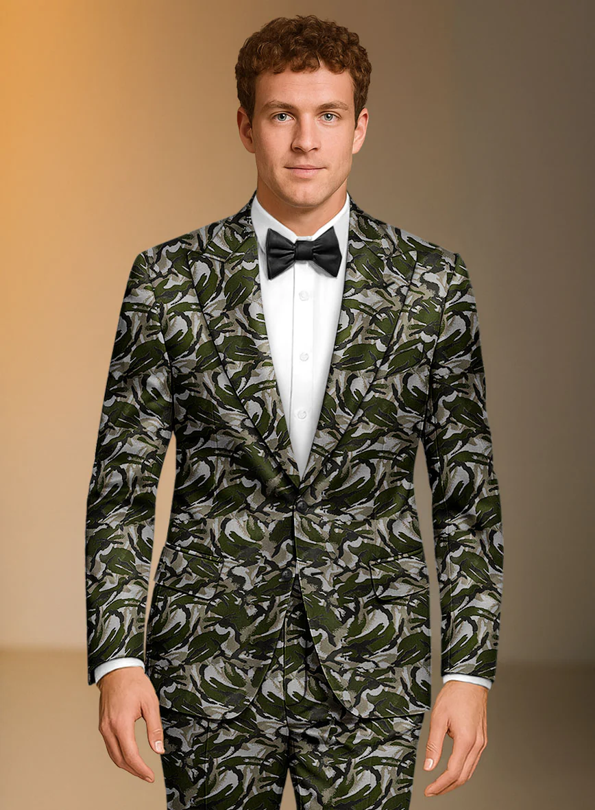 Italian Silk Camuflora Jacket - Image 2