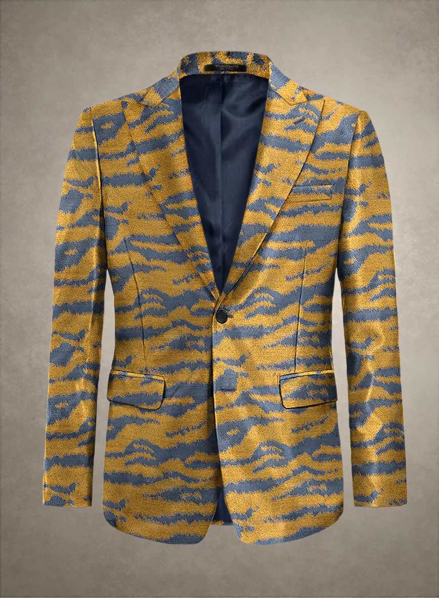Italian Silk Tigro Luxe Jacket