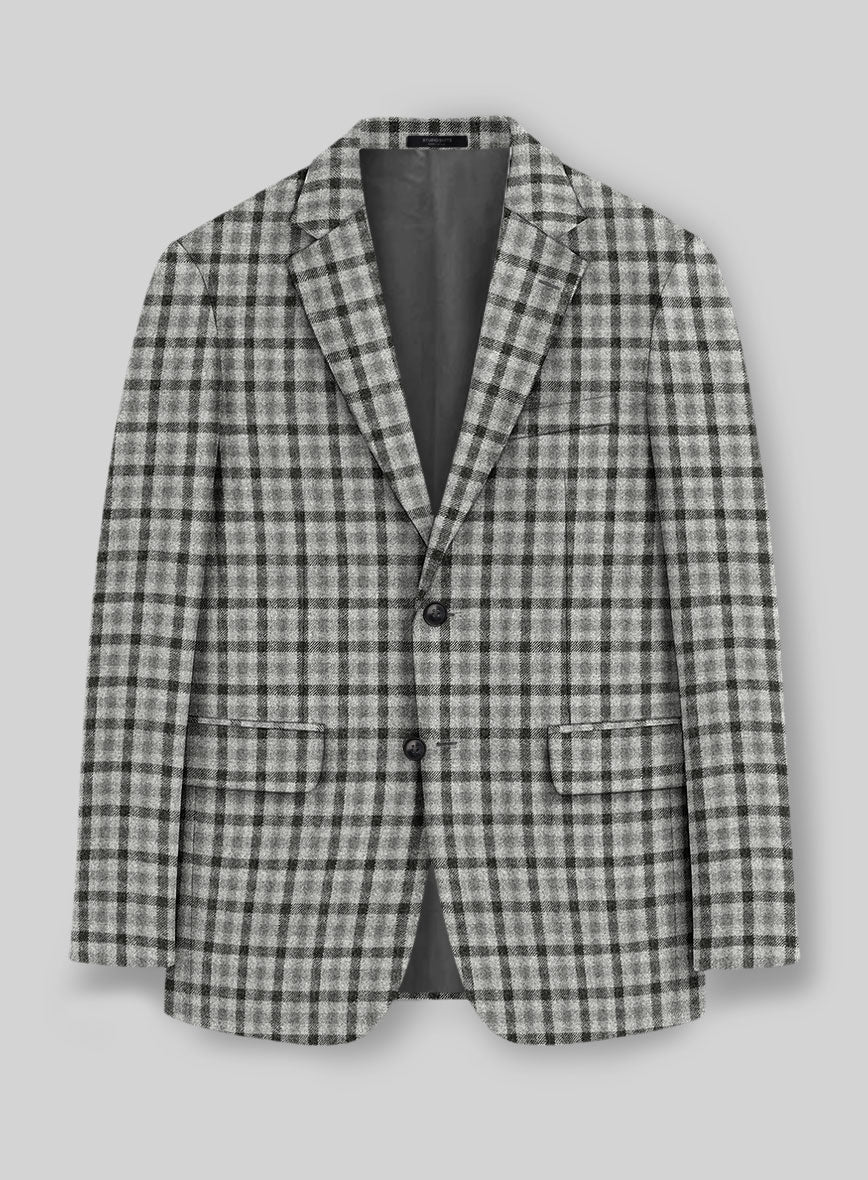 Italian Silverthorn Check Tweed Jacket