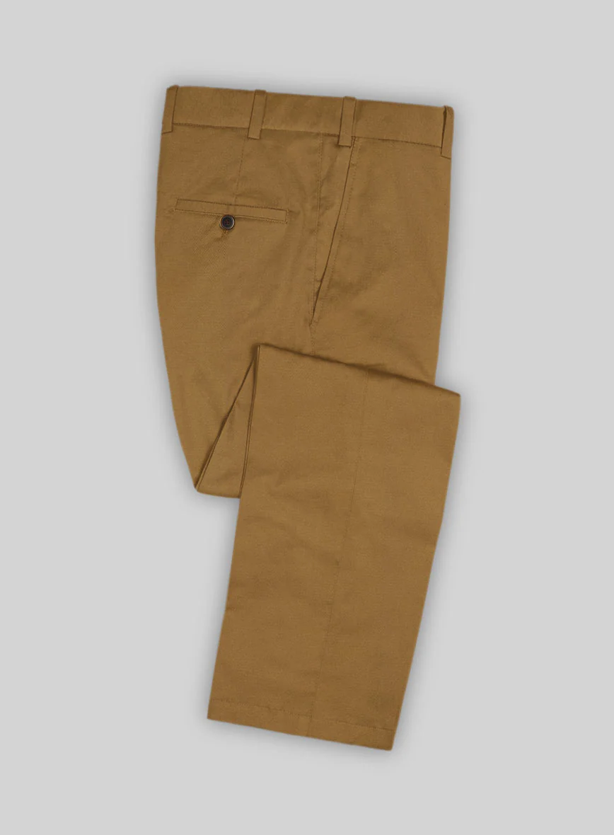 Italian Tan Cotton Stretch Suit - Image 5