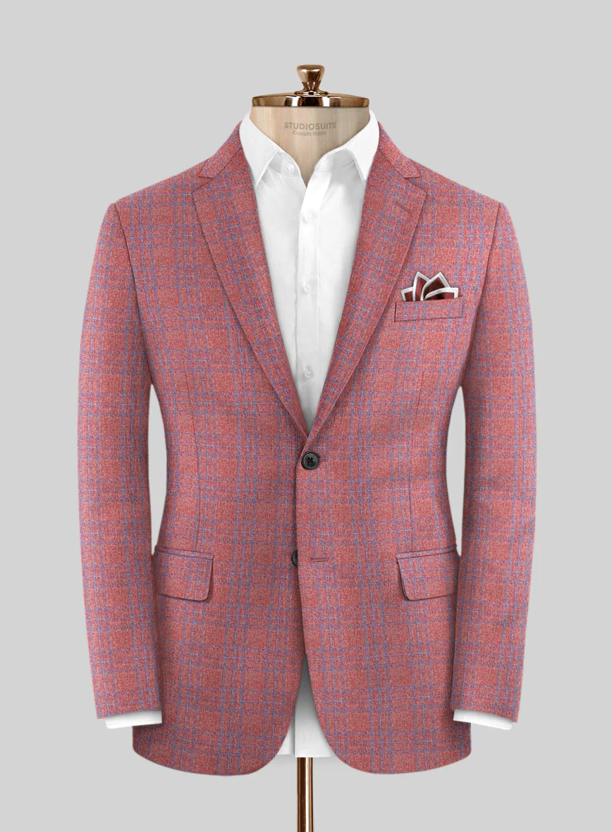 Italian Taquio Rouge Wool Jacket