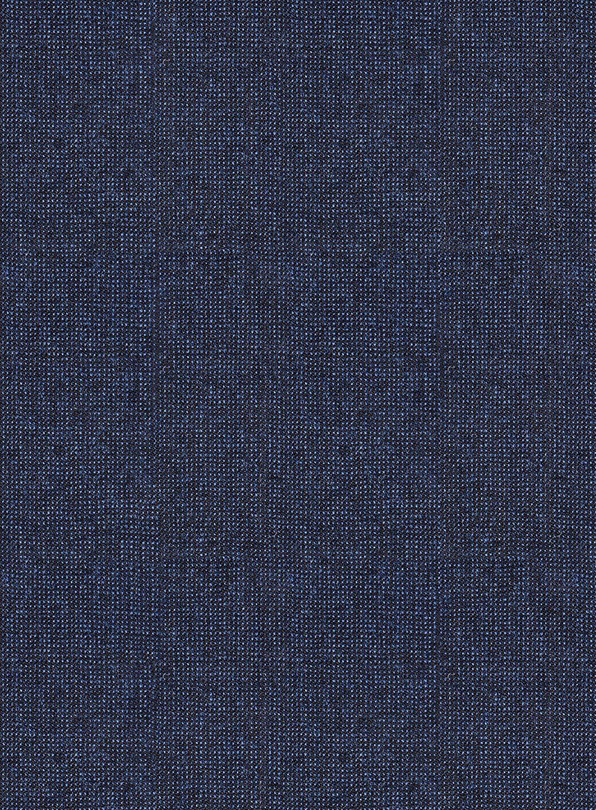 Italian Tavi Dark Blue Nailhead Flannel Pants - Image 3