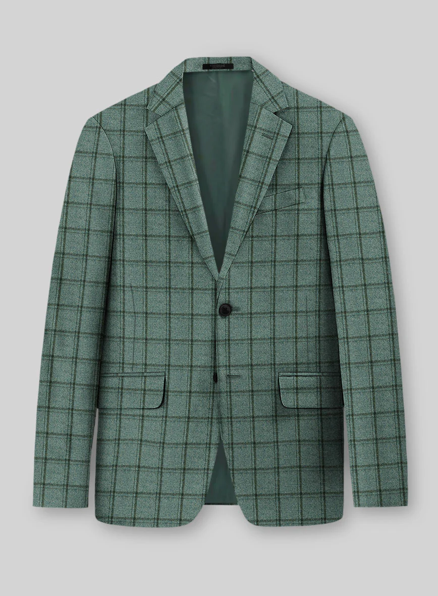 Italian Tealmoor Check Tweed Jacket