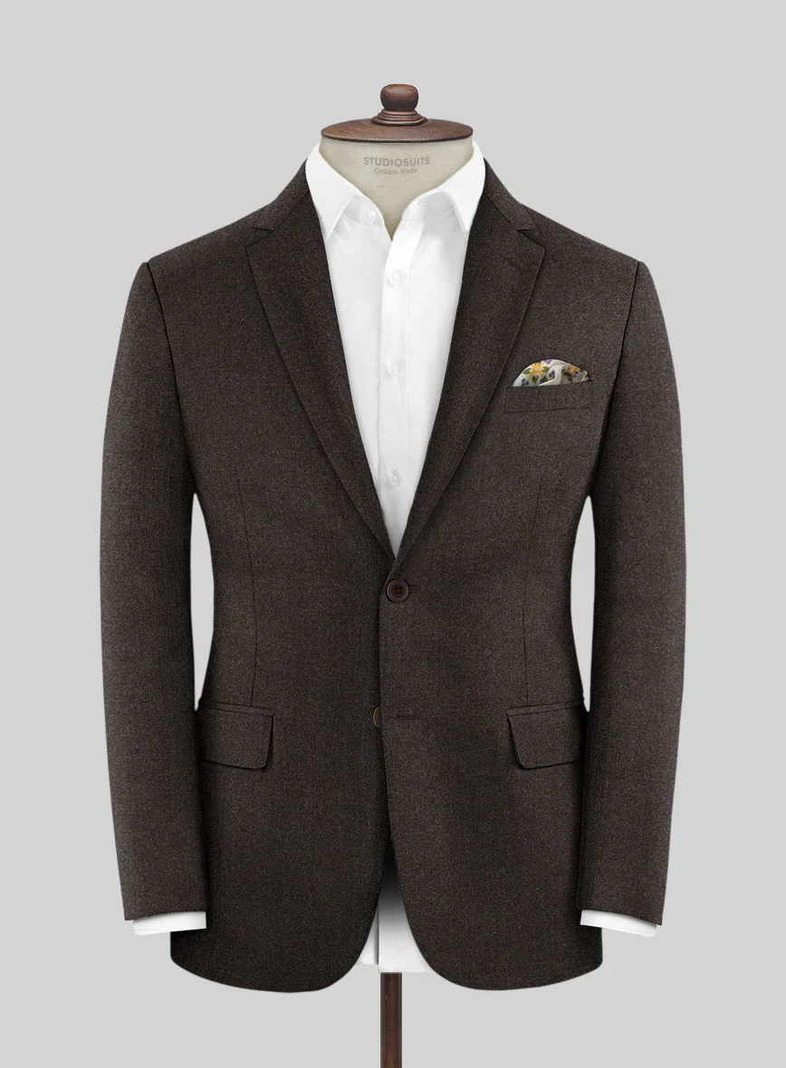 Italian Turna Brown Flannel Jacket