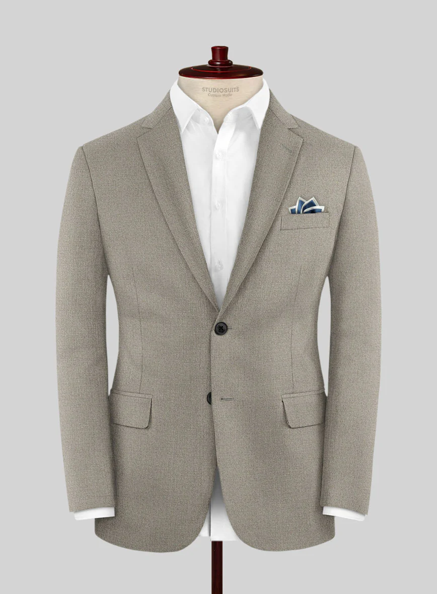 Italian Turna Light Brown Flannel Jacket