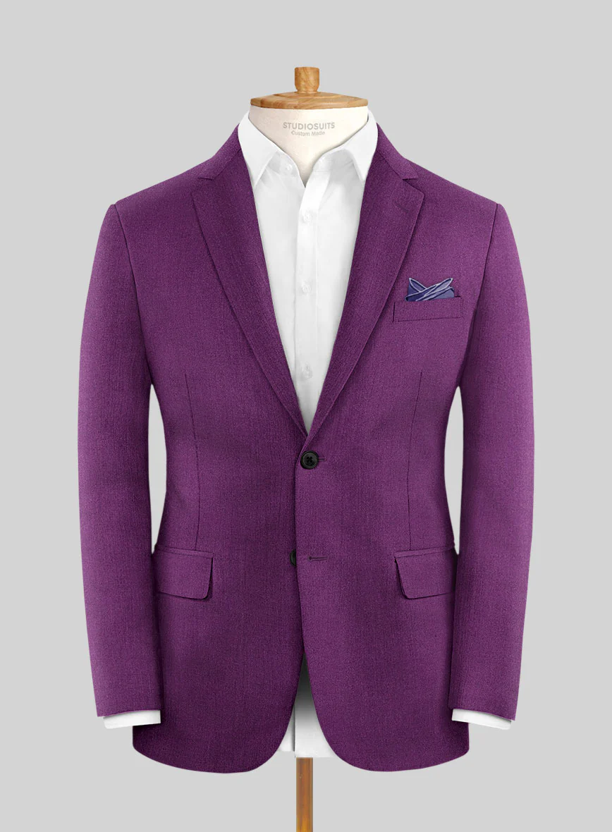Italian Turna Purple Flannel Suit - Image 3