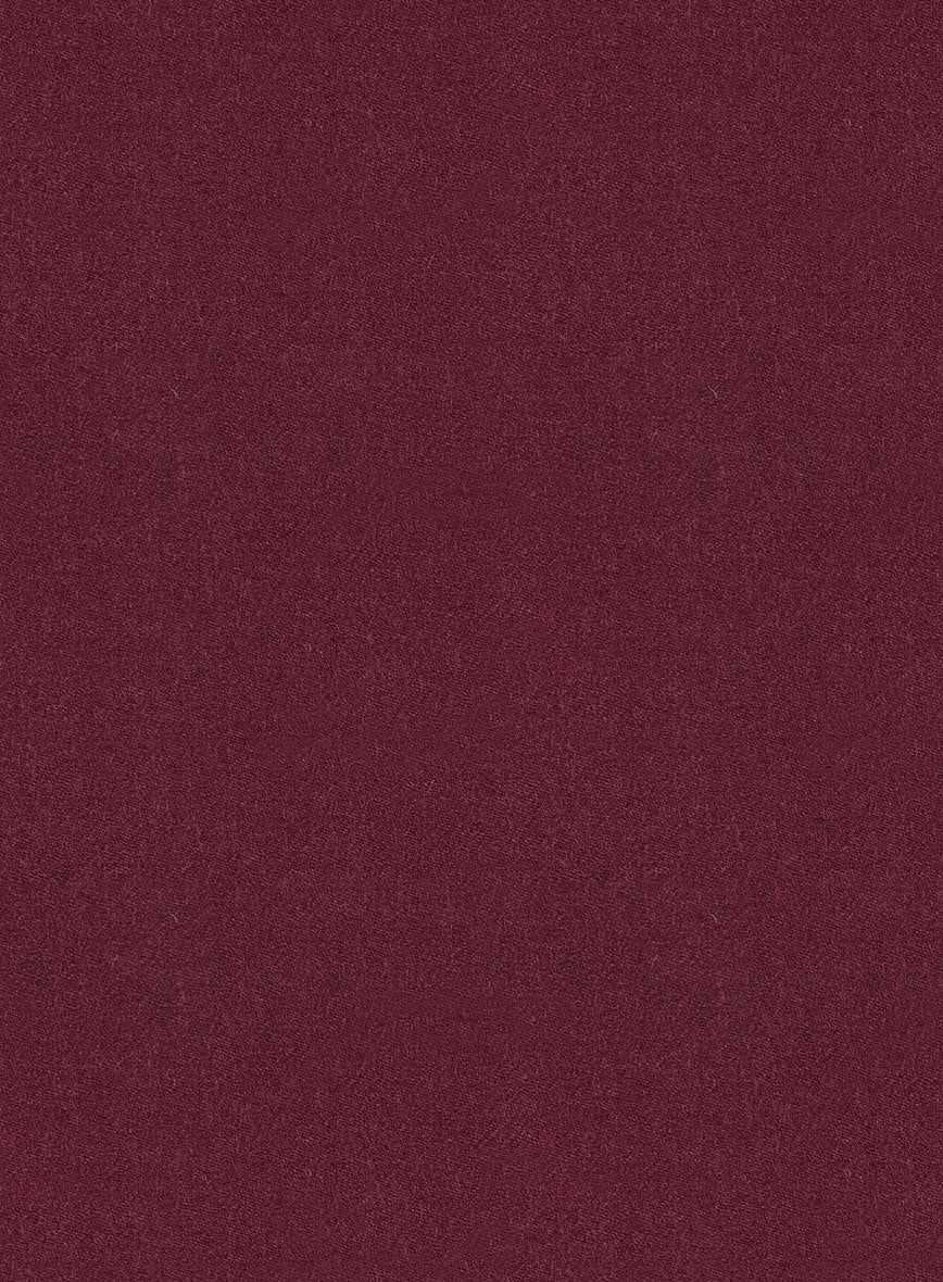 Italian Turna Wine Flannel Pants - Image 3
