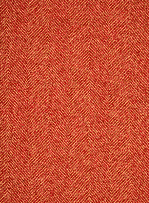 Italian Wide Herringbone Fire Tweed Jacket - Image 2