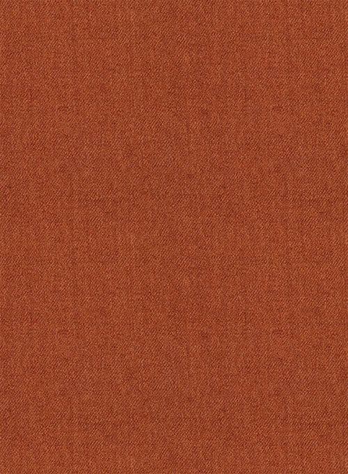 Italian Wool Cashmere Ginger Orange Pants - Image 2
