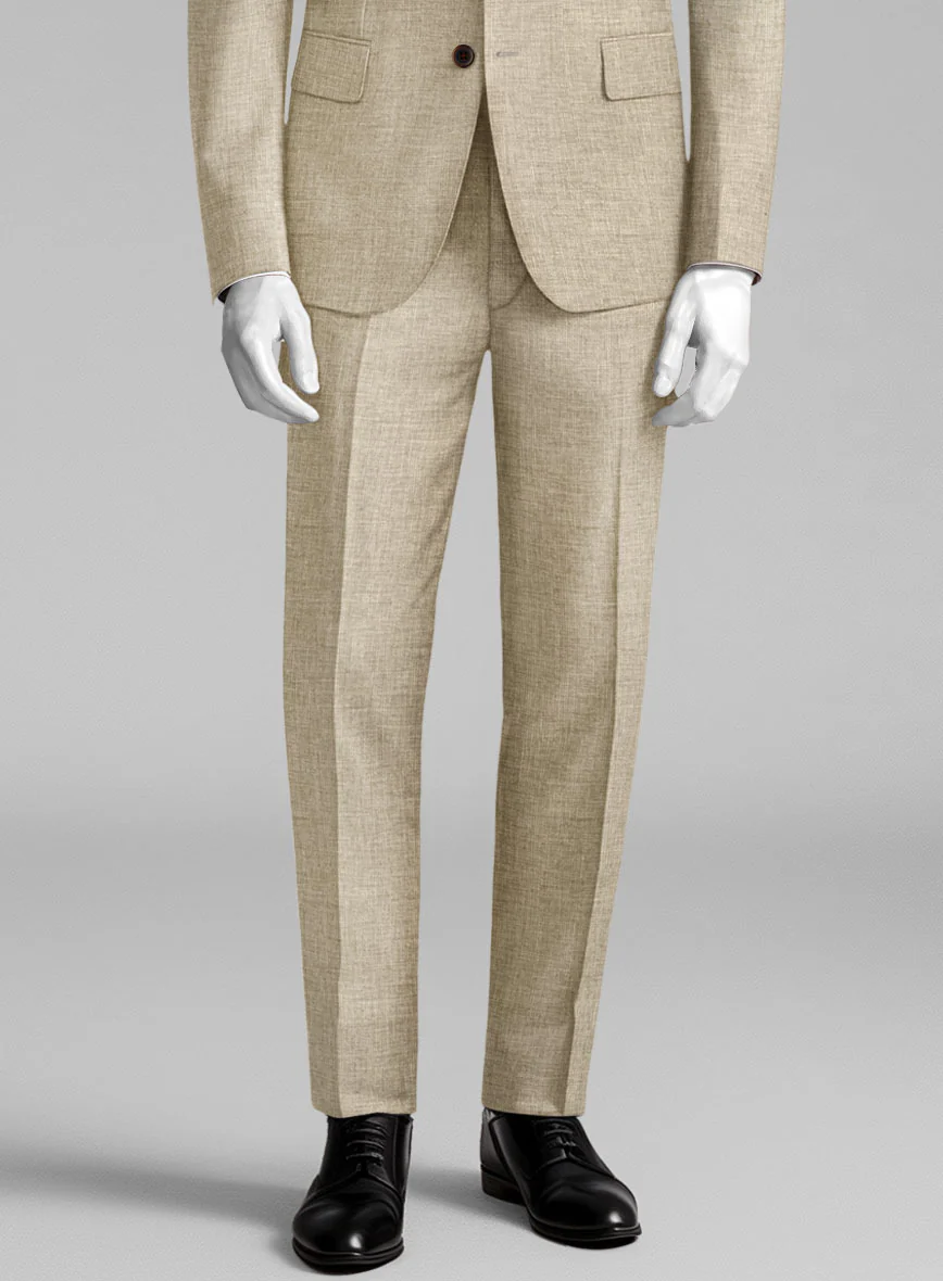 Italian Wool Cotton Silk Brexia Pants - Image 2