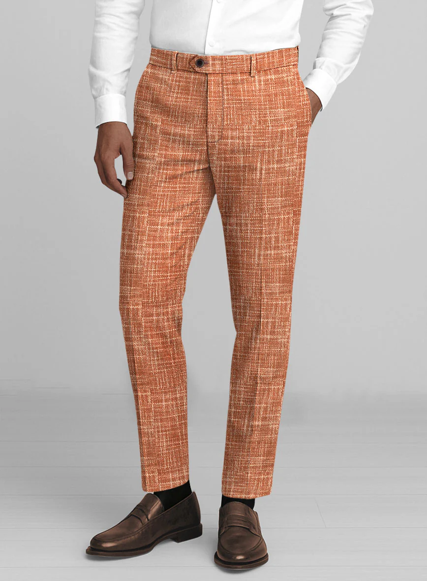Italian Wool Cotton Silk Lycra Bracino Pants