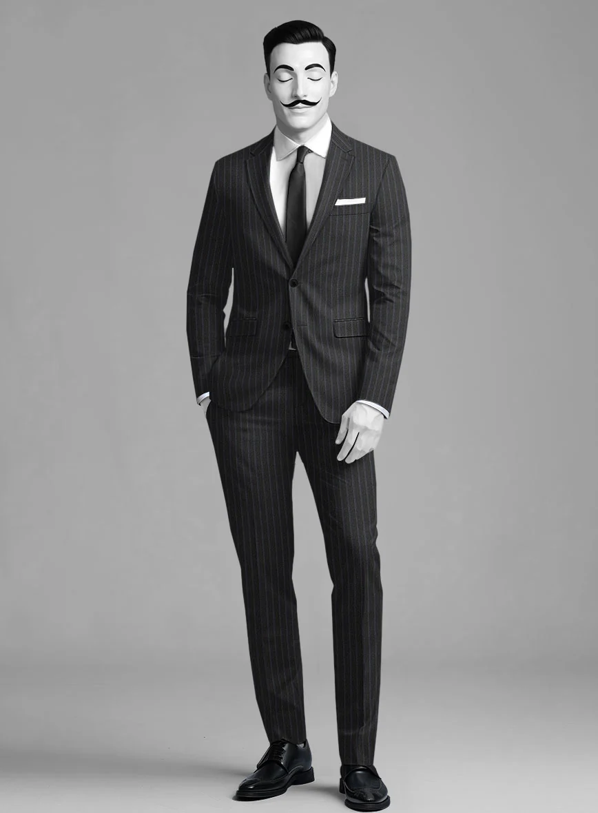 Italian Wool Herringbone Dorsano Suit