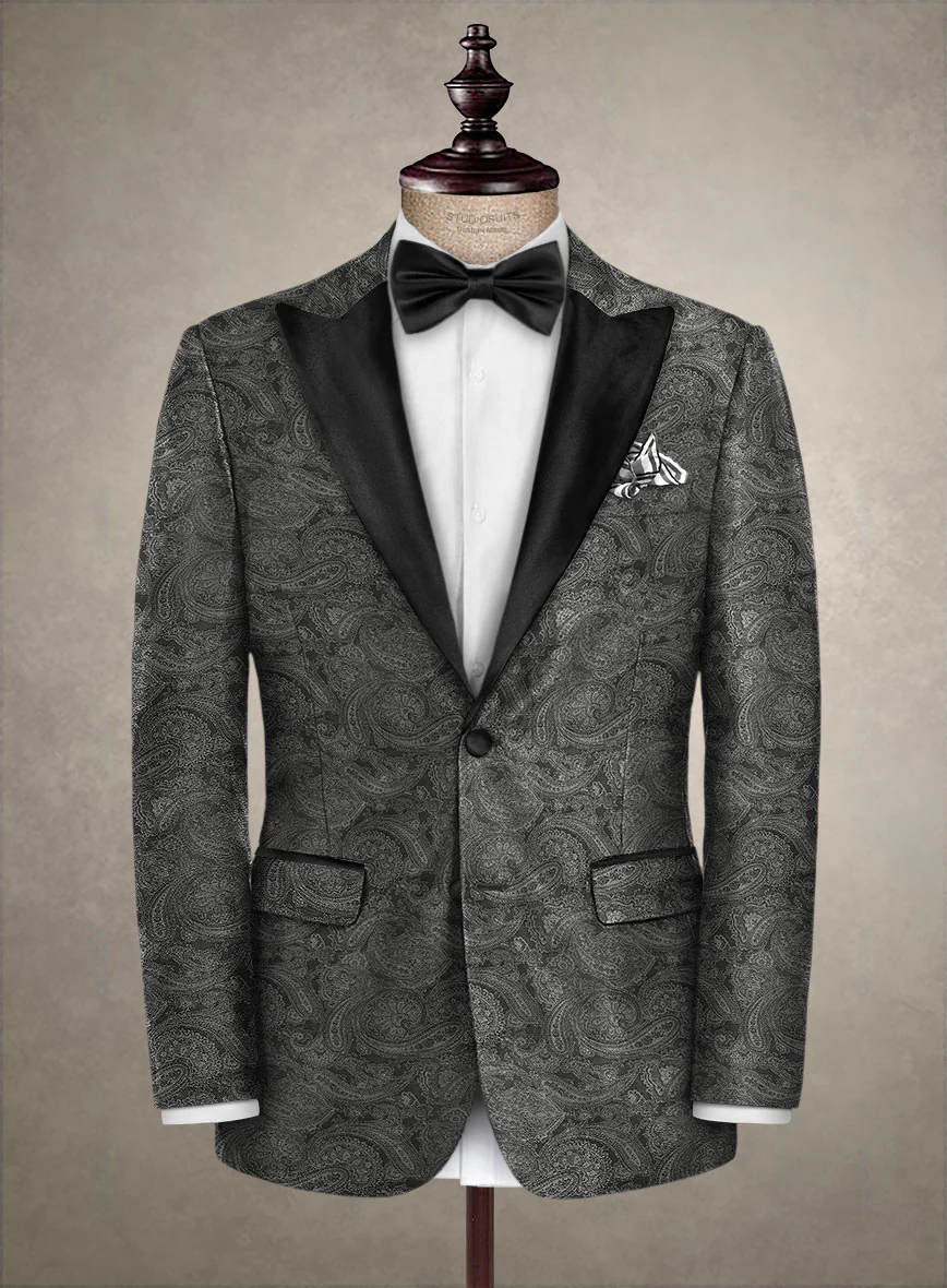 Italian Wool Leopo Tuxedo Jacket