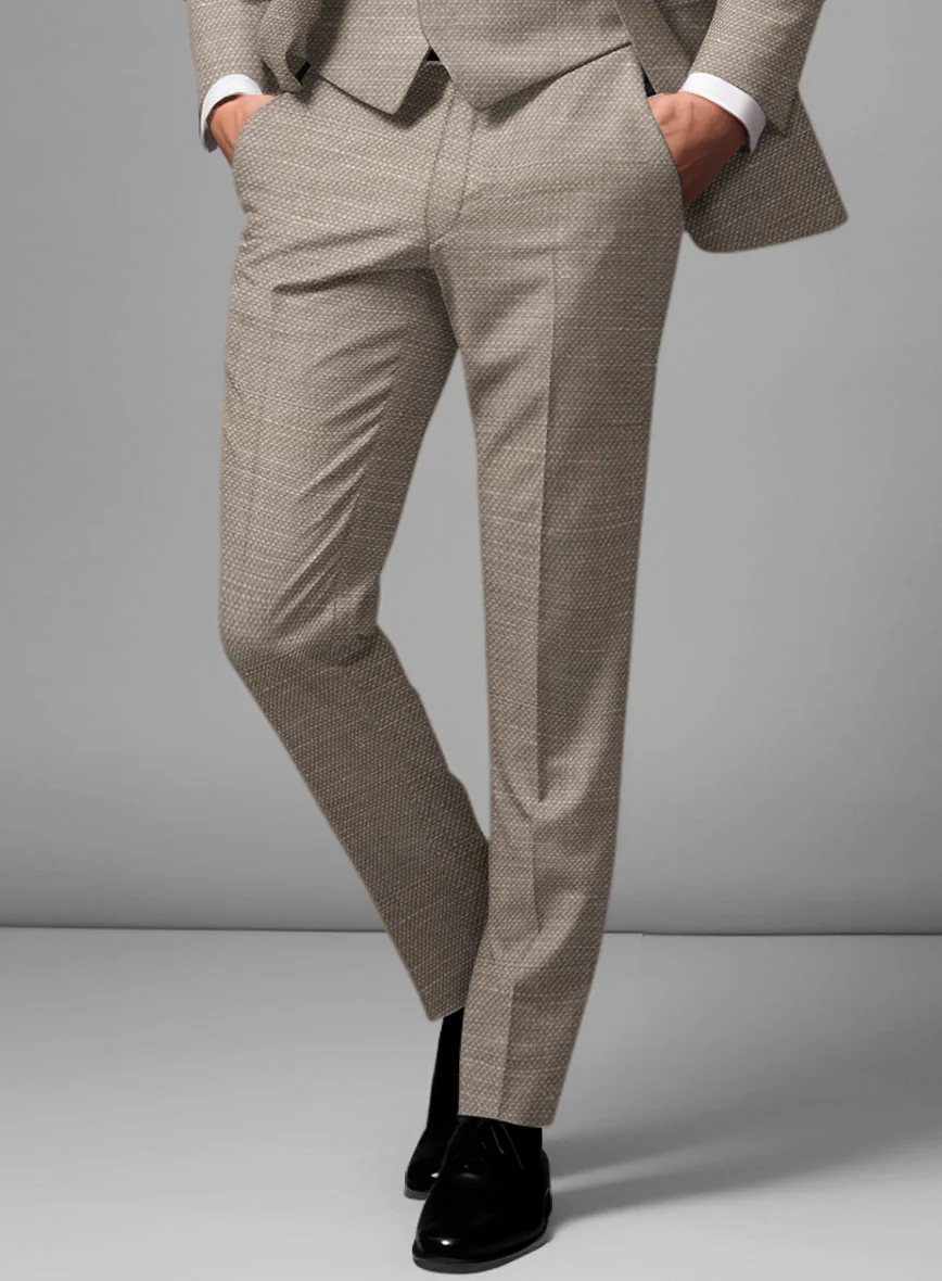 Italian Wool Linen Silk Lycra Erasmo Pants - Image 2