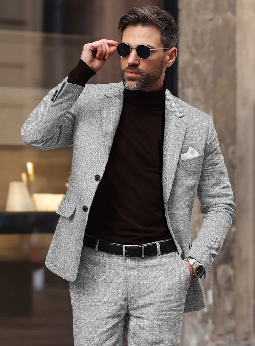 Italian Wool Linen Silk Ottavia Suit - Image 4