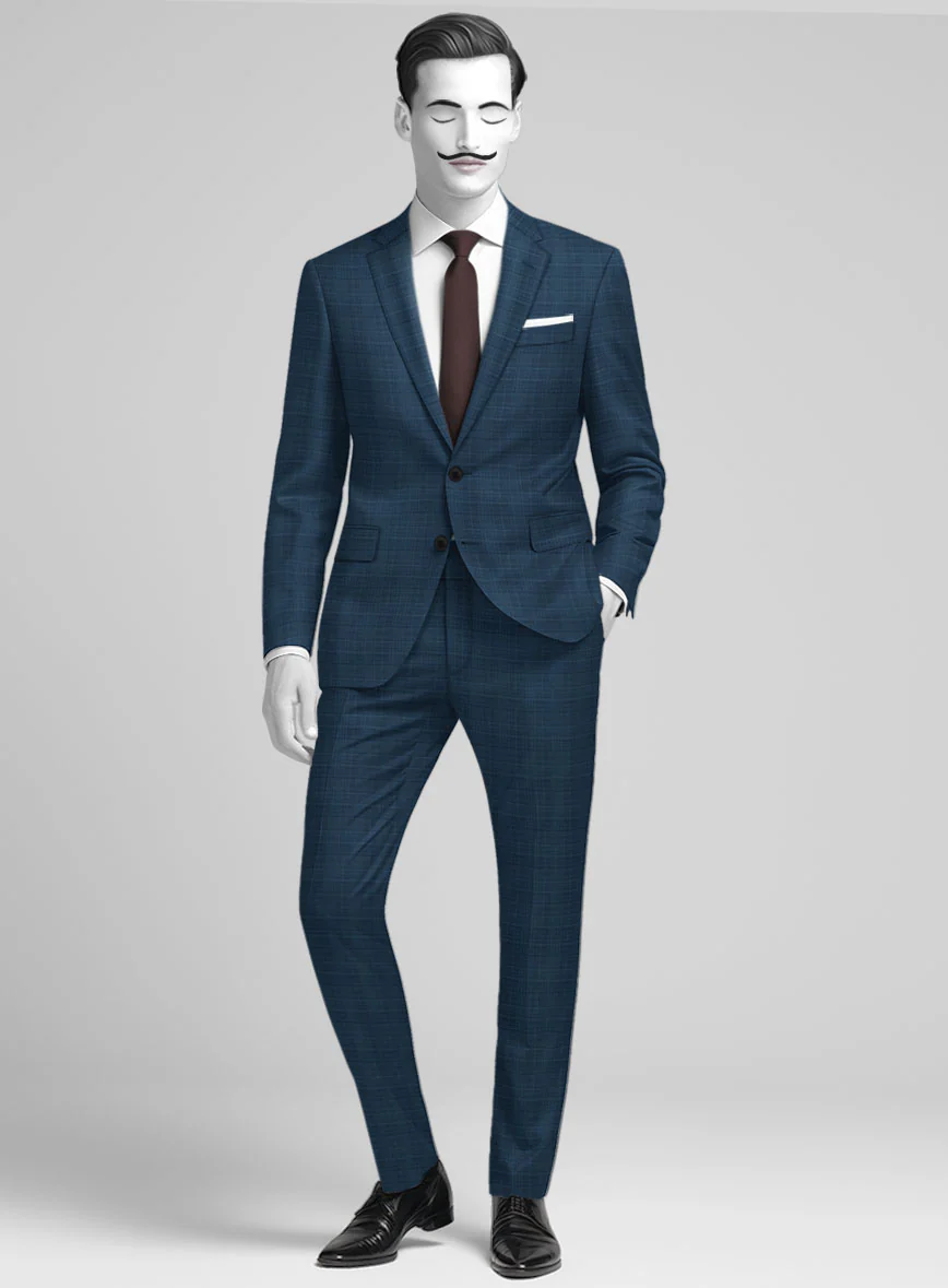 Italian Wool Lycra Giardini Suit