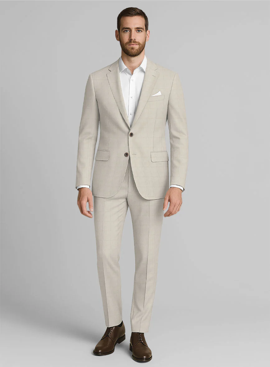 Italian Wool Lycra Norvel Suit - Image 6