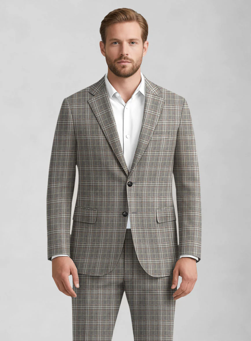 Italian Wool Silk Galven Suit - Image 4