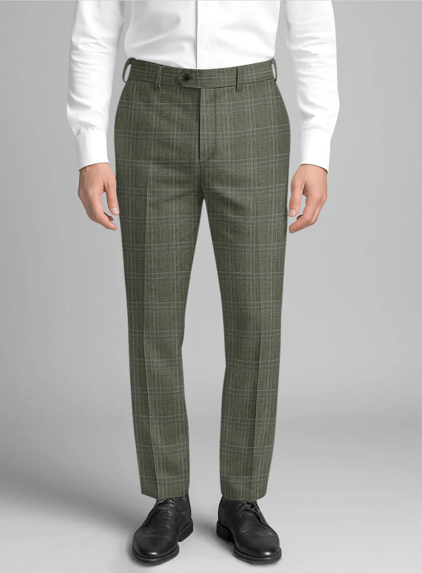 Italian Wool Silk Linen Cortes Pants