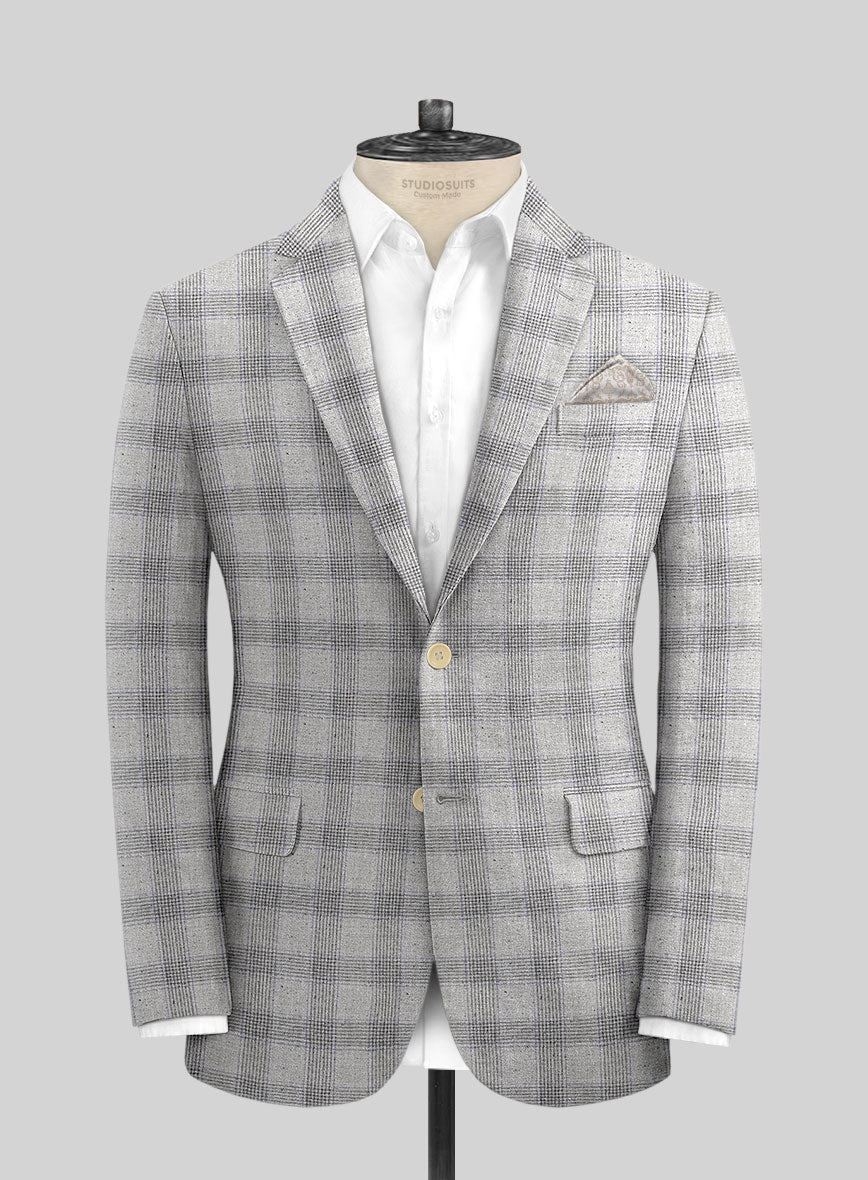 Italian Wool Silk Linen Raimundo Jacket - Image 3