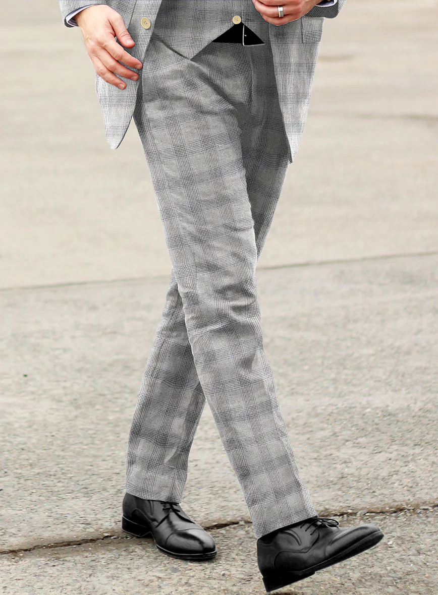 Italian Wool Silk Linen Raimundo Pants - Image 2