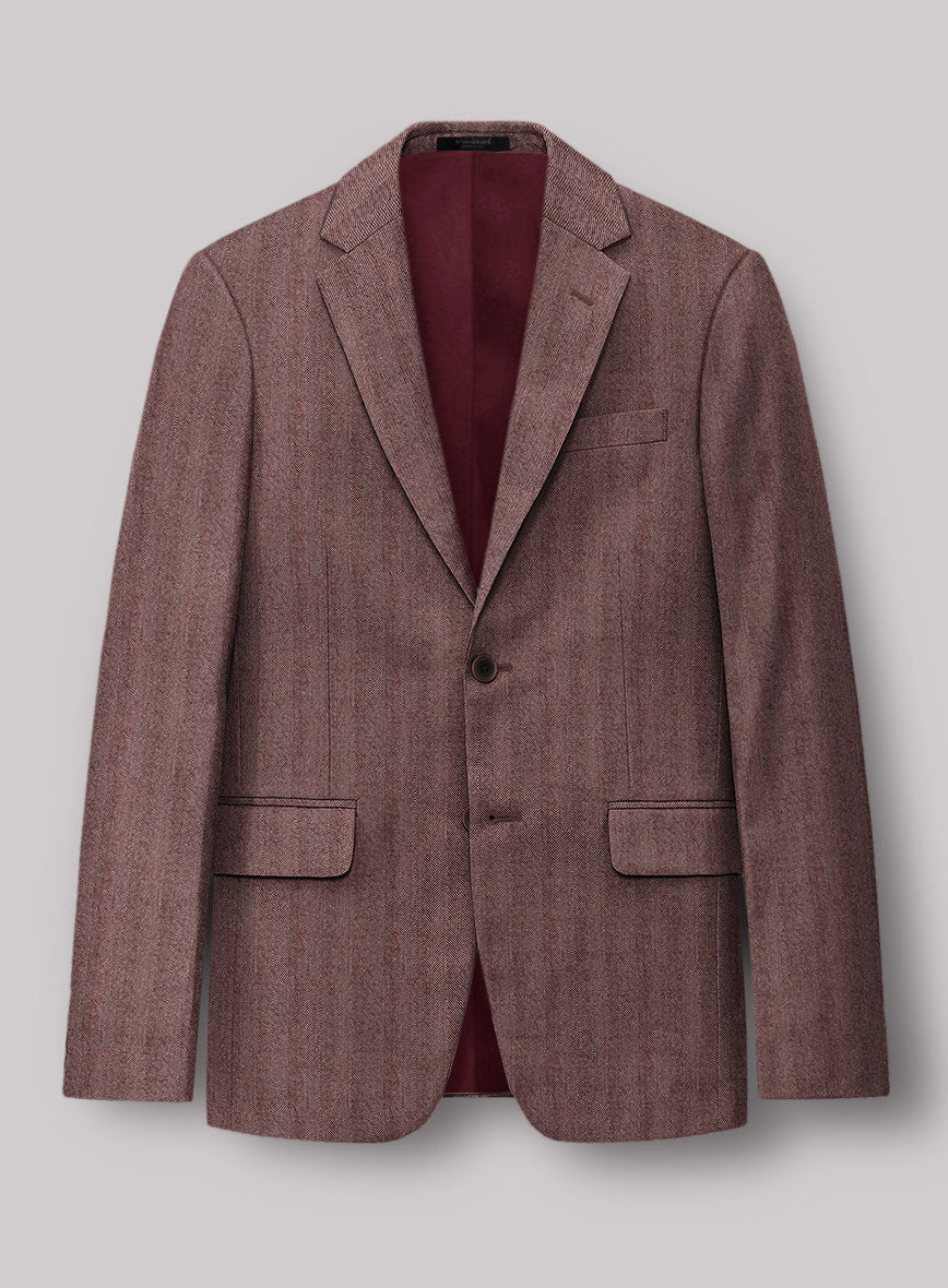 Italian Wool Silk Morwyn Herringbone Suit - Image 2