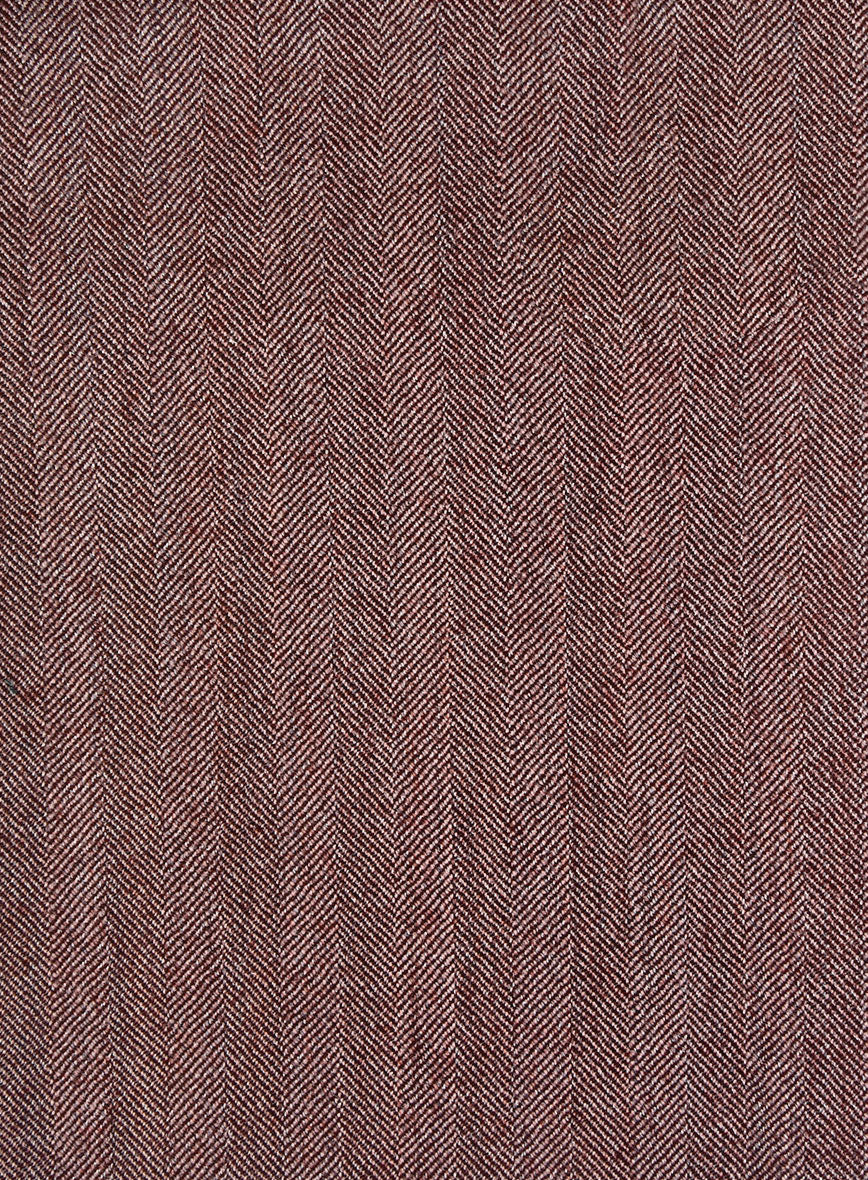 Italian Wool Silk Morwyn Herringbone Suit - Image 6