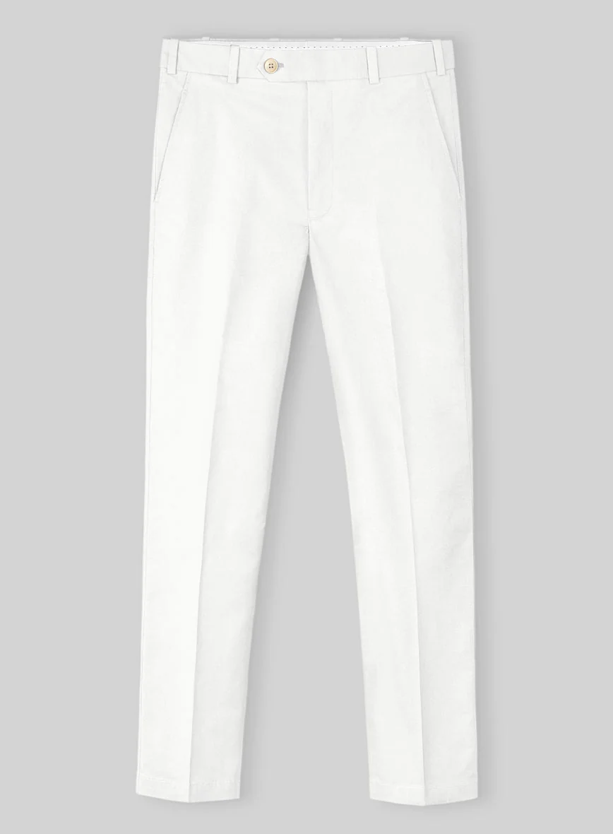 Ivory Napoli Stretch Light Weight Cotton Suit - Image 4