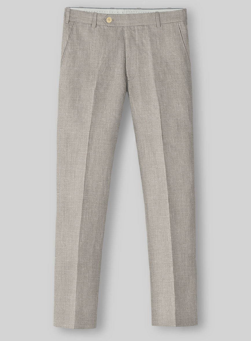 Ivy Beige Linen Pants
