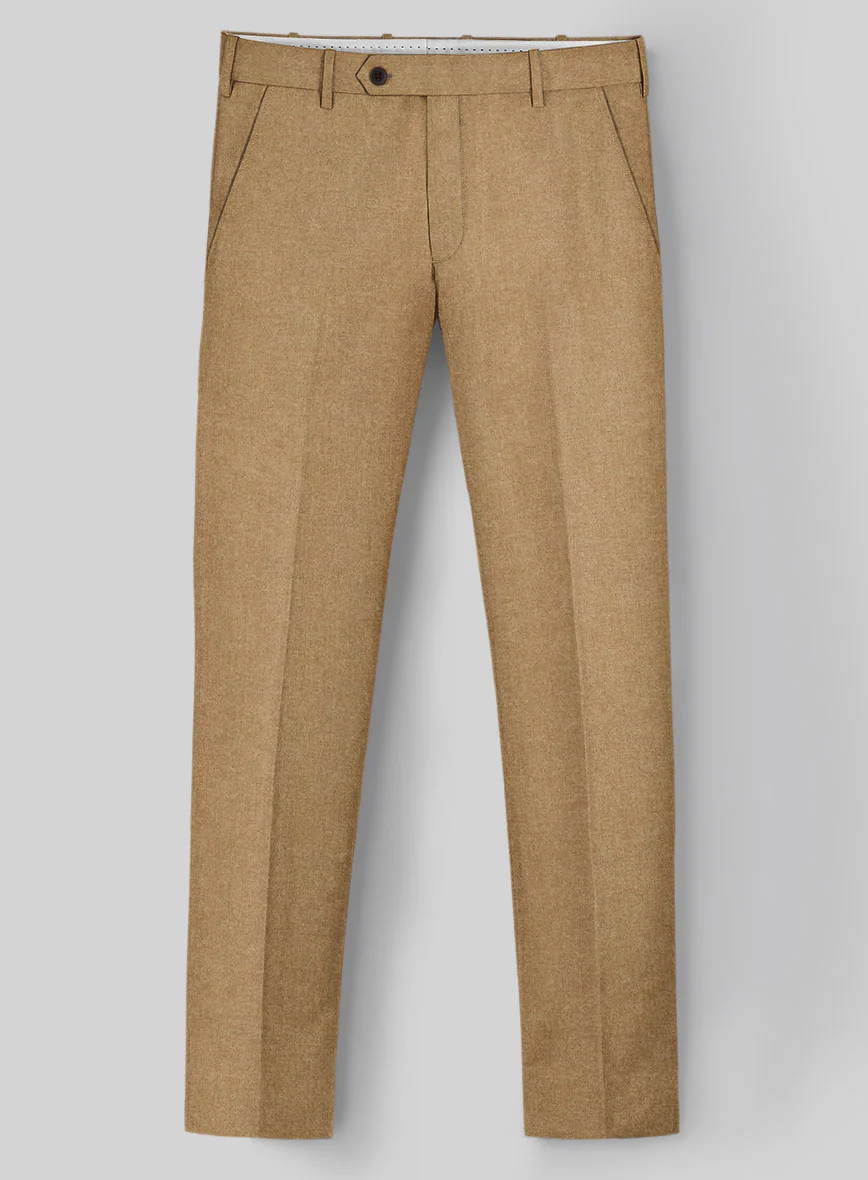 Khaki Flannel Wool Suit - Image 5