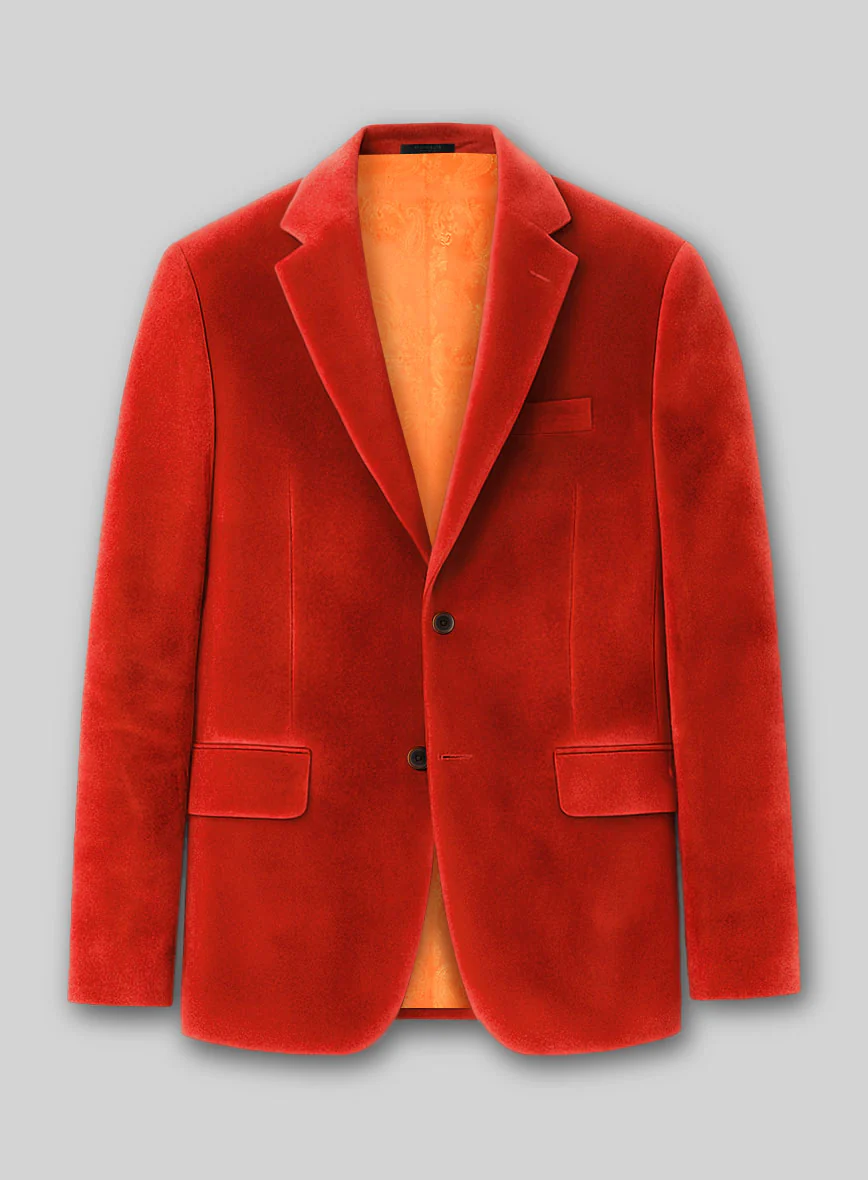 Kingsman Orange Velvet Suit - Image 2