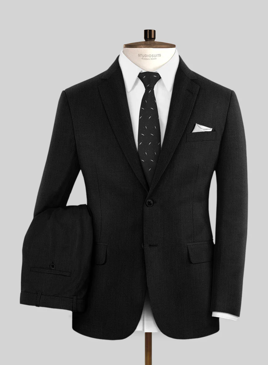 Lanificio Zegna Deep Black Wool Suit
