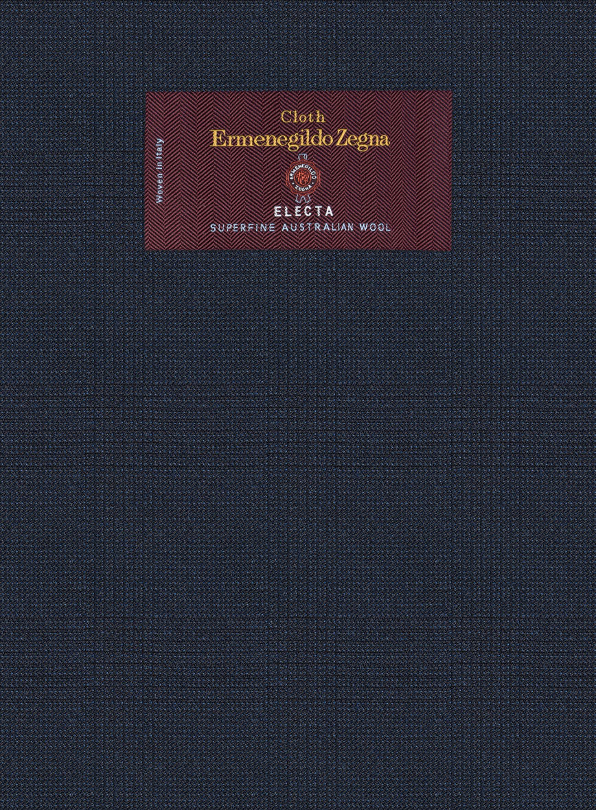 Lanificio Zegna Electa Oili Blue Checks Wool Suit - Image 5