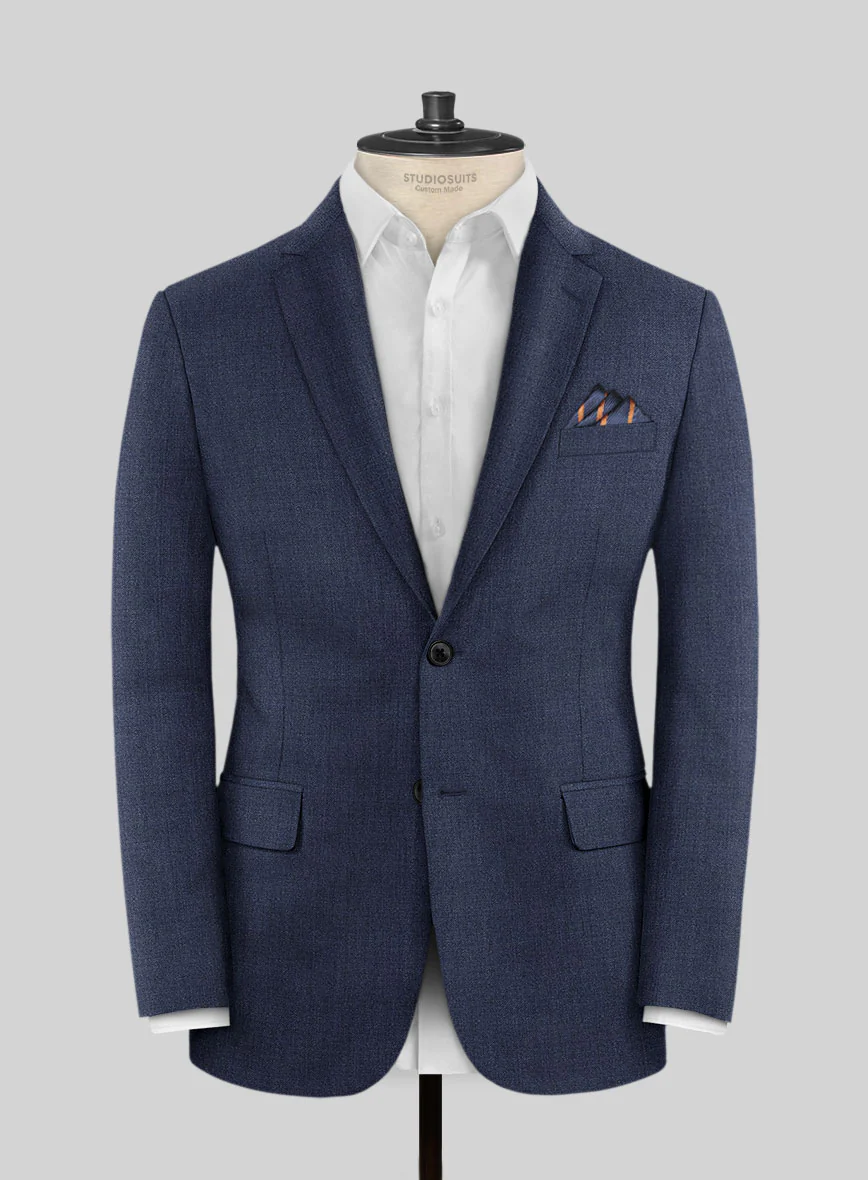 Lanificio Zegna Traveller Denim Blue Wool Jacket