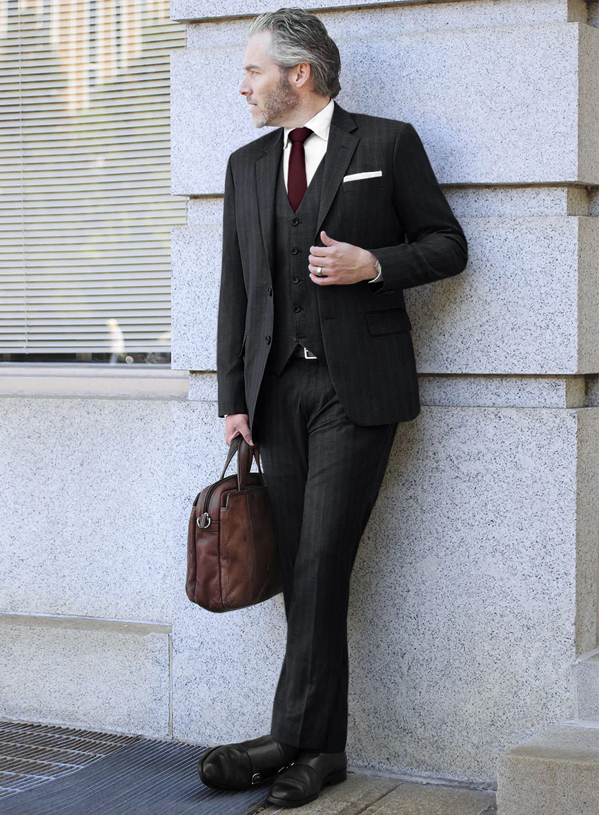 Lanificio Zegna Traveller Jaspal Blue Stripe Wool Suit - Image 2