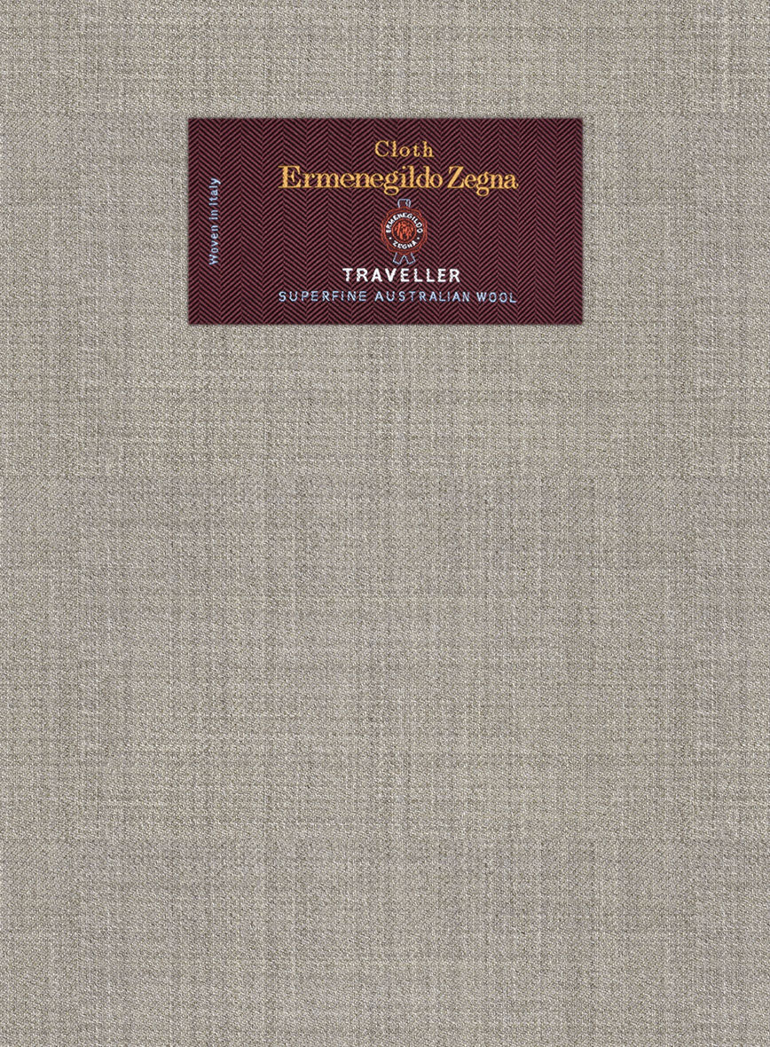 Lanificio Zegna Traveller Tobacco Brown Wool Suit - Image 5