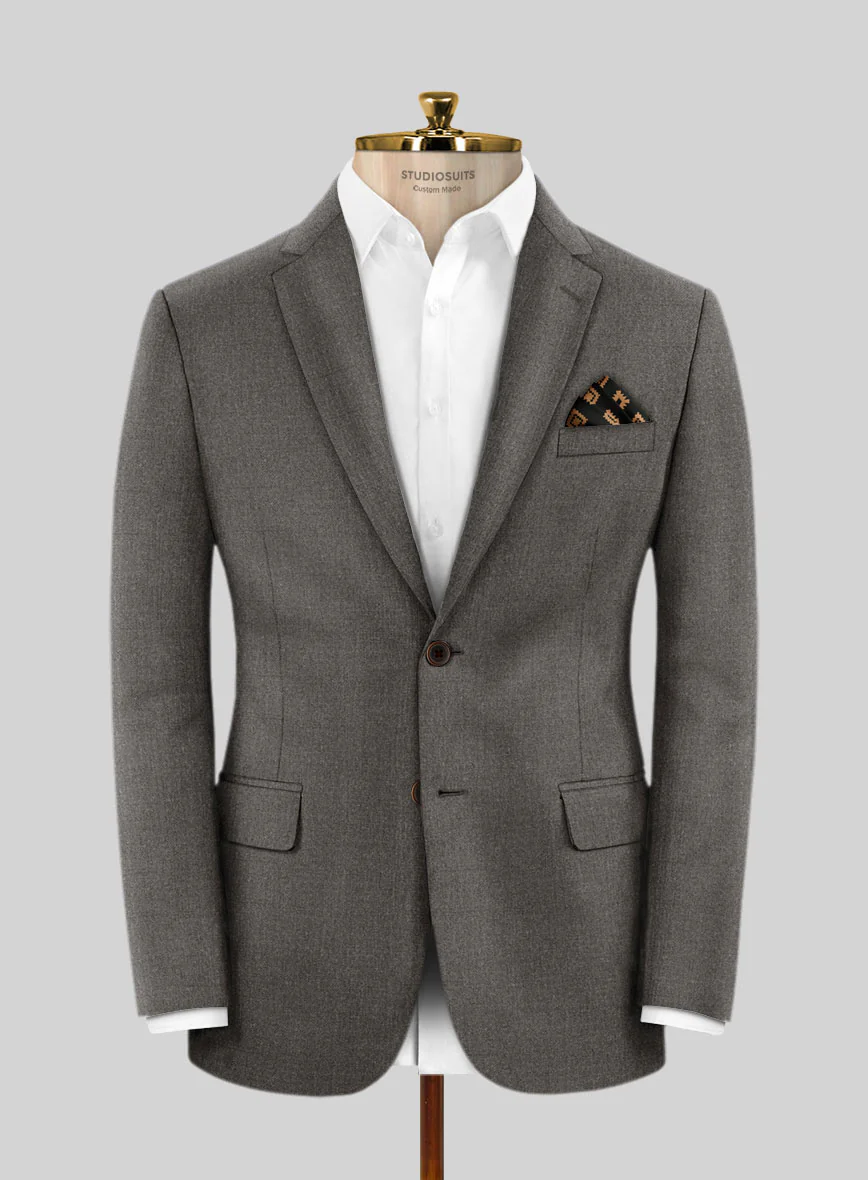Lanificio Zegna Trofeo Couture Brown Wool Jacket