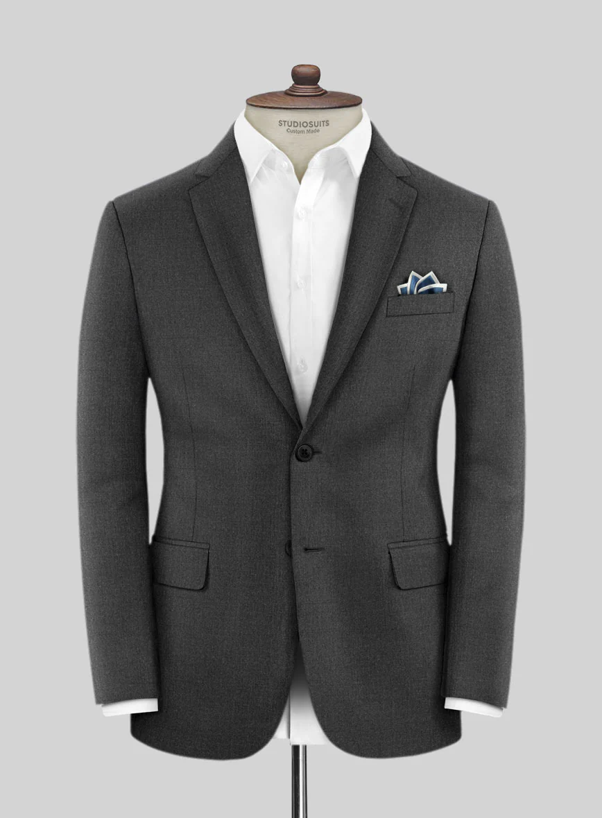 Lanificio Zegna Trofeo Dark Gray Wool Jacket