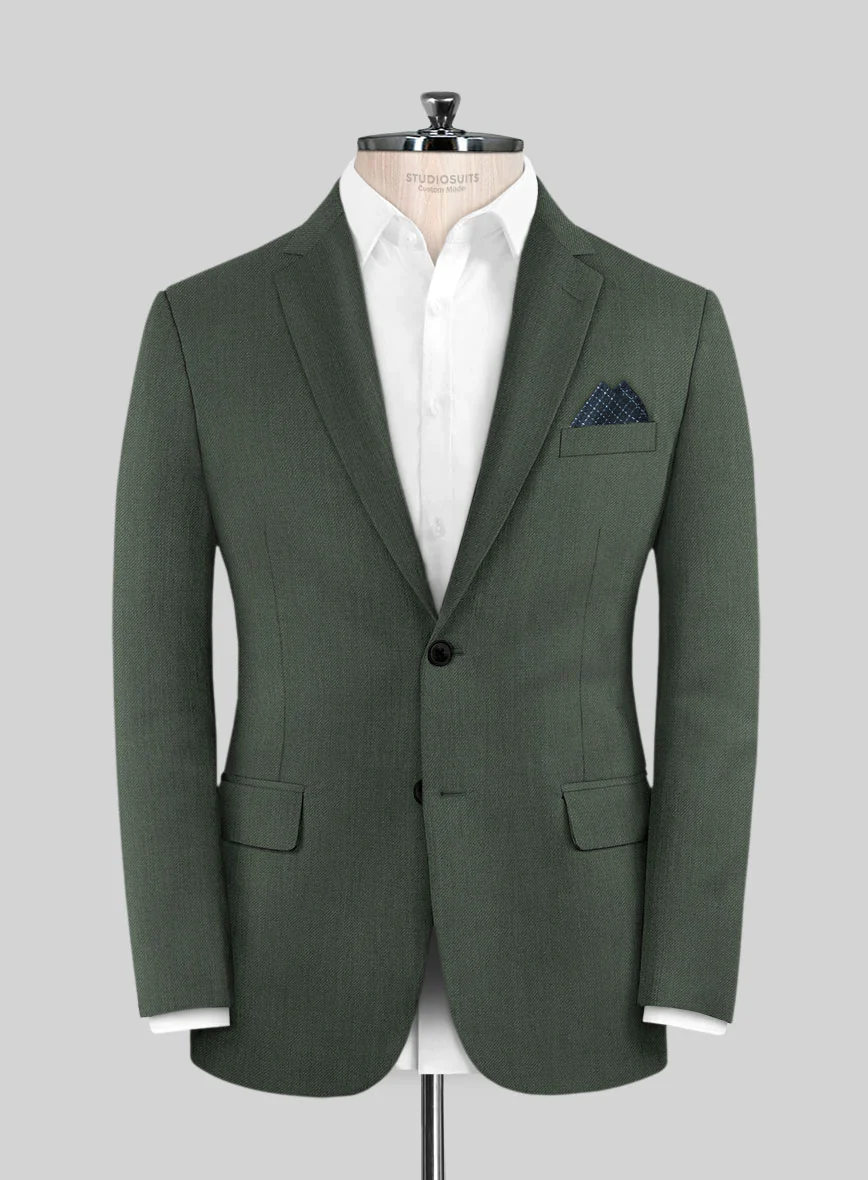 Lanificio Zegna Trofeo Dark Green Wool Jacket
