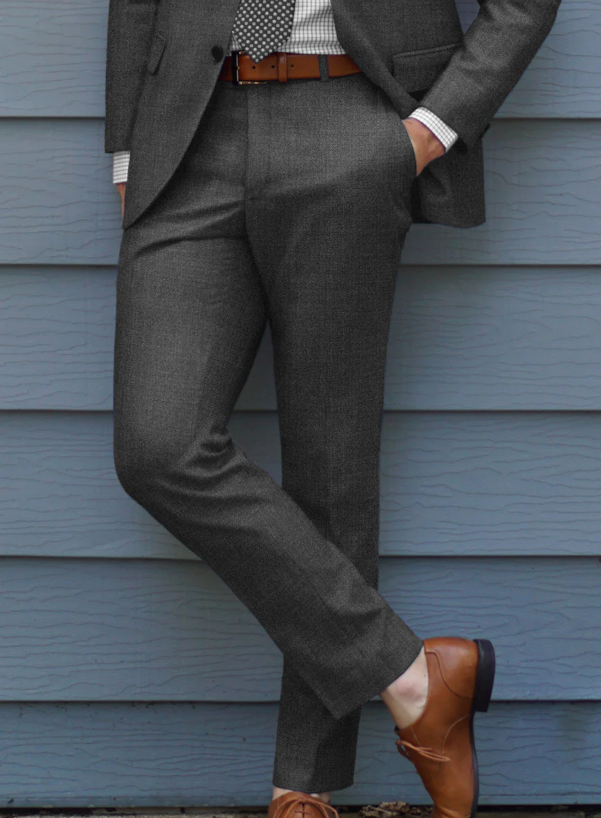 Lanificio Zegna Trofeo Dune Gray Wool Pants - Image 2