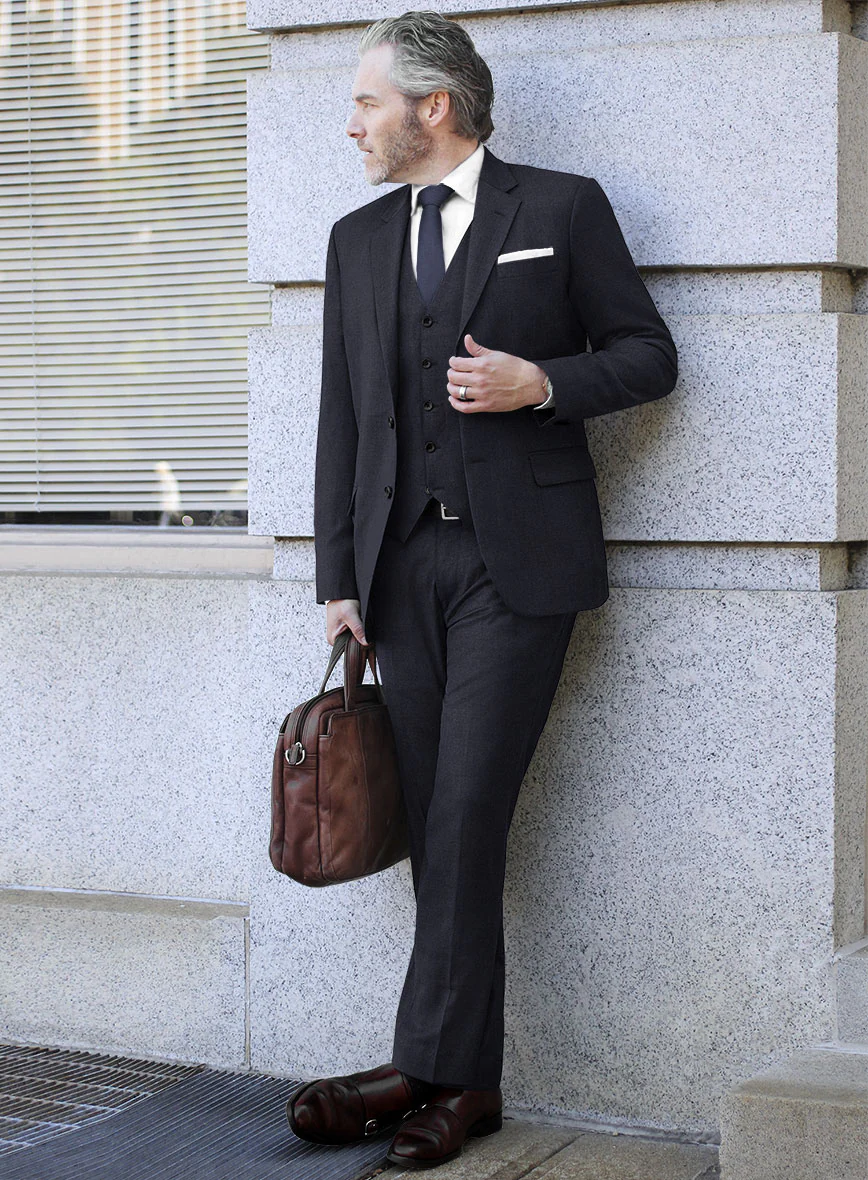 Lanificio Zegna Trofeo Ebony Blue Wool Suit - Image 2