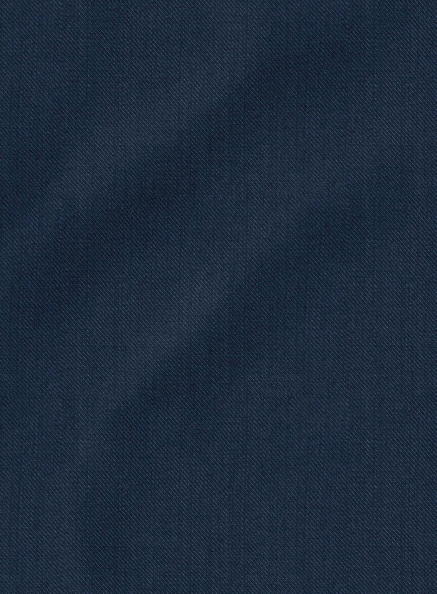Lanificio Zegna Trofeo Flat Blue Wool Jacket - Image 3