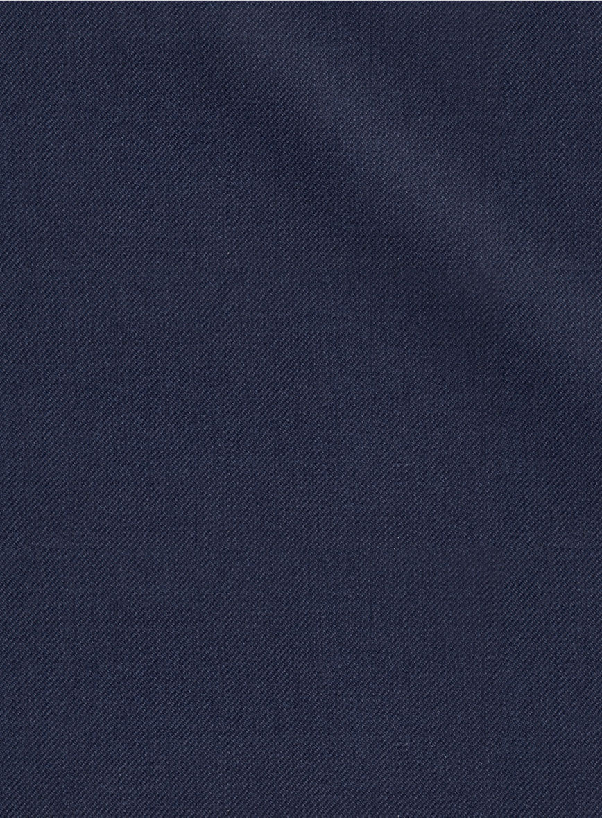 Lanificio Zegna Trofeo Ink Blue Wool Pants - Image 4