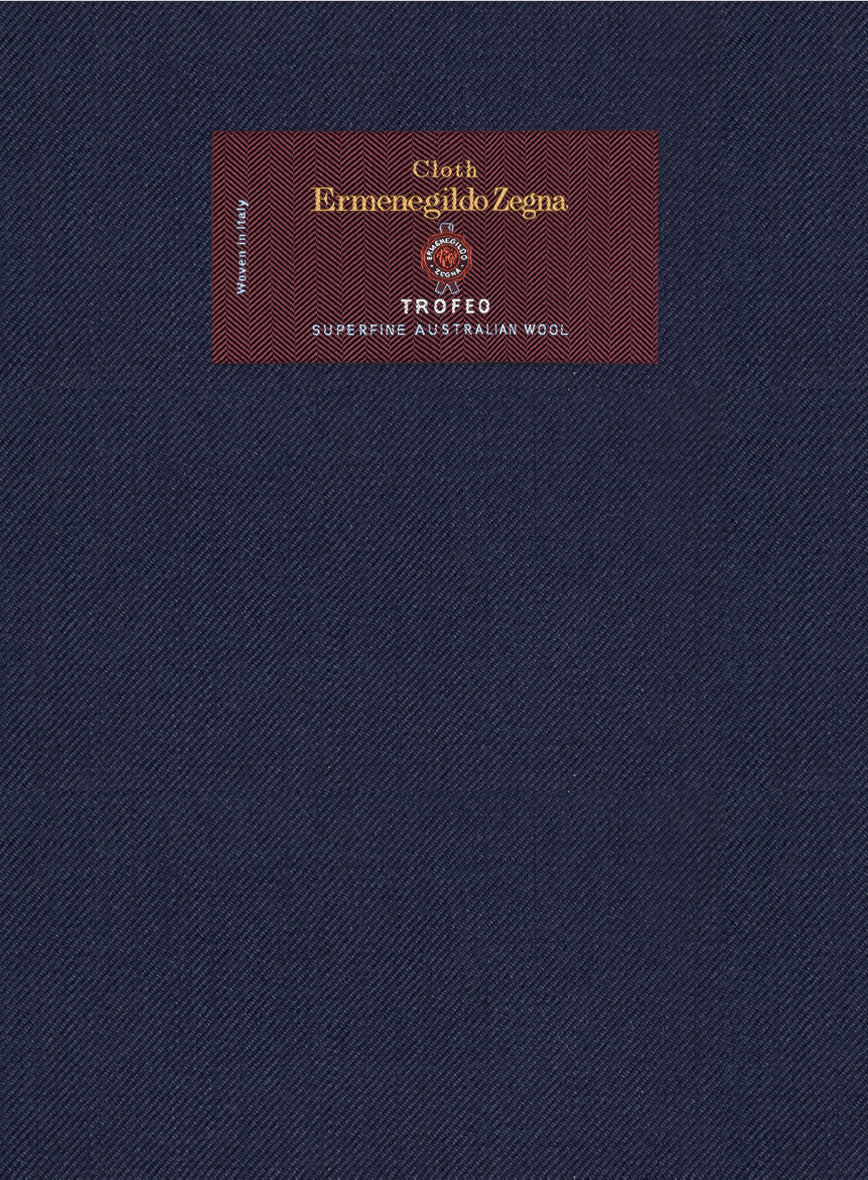 Lanificio Zegna Trofeo Ink Blue Wool Suit - Image 6
