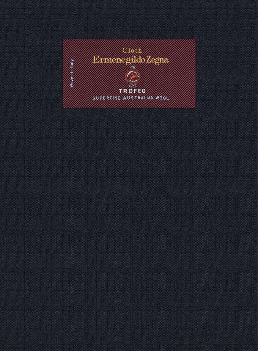 Lanificio Zegna Trofeo Jolge Blue Checks Wool Jacket - Image 3
